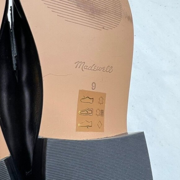 Madewell $158 The Vernon Bit Hardware Loafer Black Leather Size 9 NN868 - Picture 11 of 11